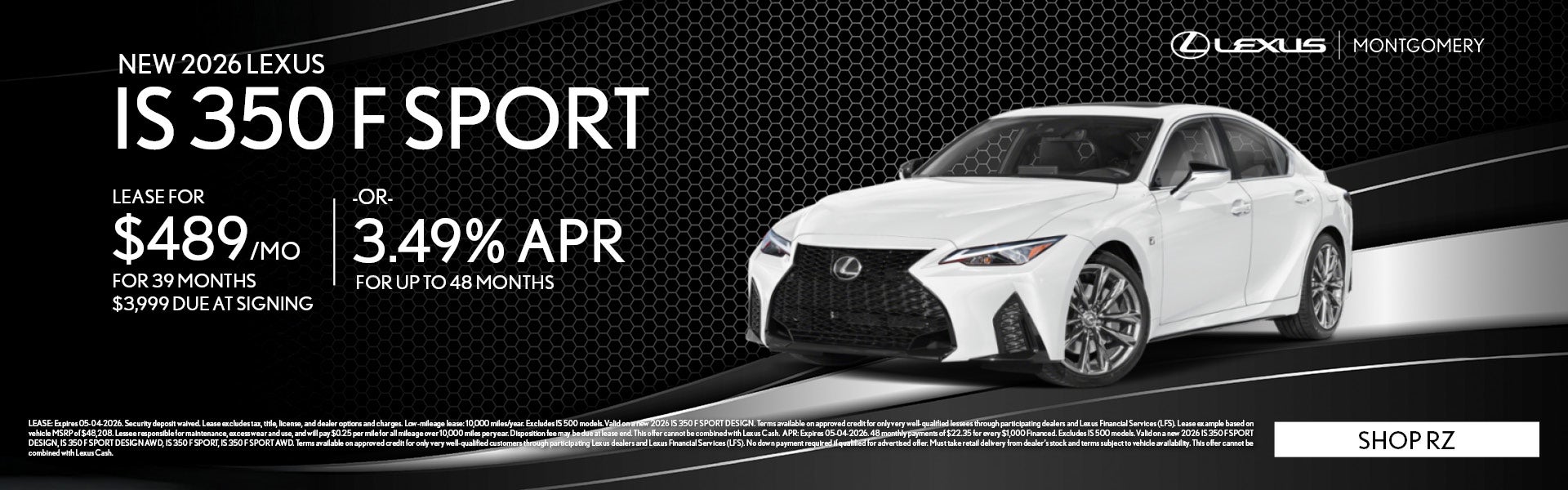 NEW 2026 LEXUS IS 350